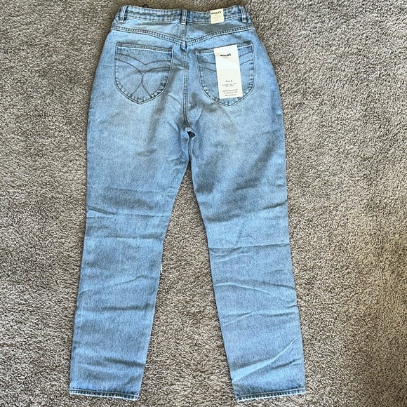 NWT Rolla's Women's High Rise Distressed Elle Vanessa Worn Straight Jeans - Picture 2 of 9